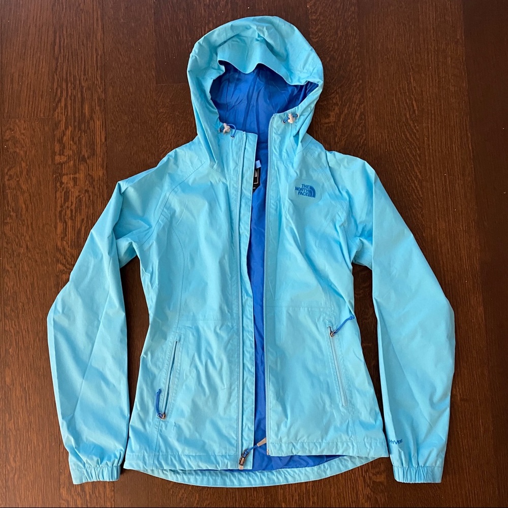 The North Face Rain Jacket Coat Removable Fleece Blue